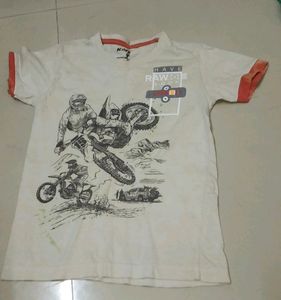 Cream T Shirt For Kids
