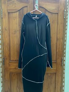 Sexy Hooded Full Sleeve Body Con Dress