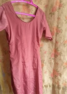 Pink sweetheart neck kurti! 🩷
