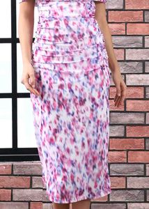 Floral Print Midi Bodycon Dress