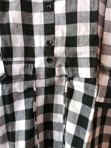 Checkered Button-Up Shirt