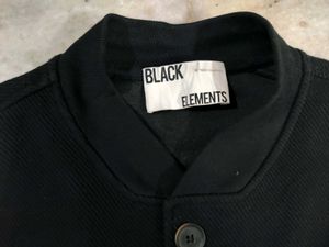 Black varsity Button Jacket