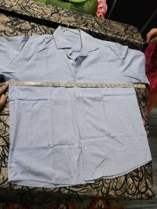Light Blue Short Sleeve Button Down shi