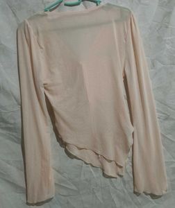 Pale Pink Asymmetrical Top