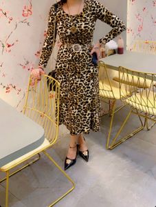 CBeautiful Animal Print Dress Cotton Polyester Fe