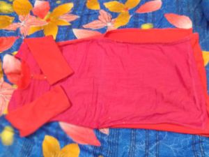 Red Woollen Kurta