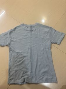 Ribbed Knit Top - Light Blue