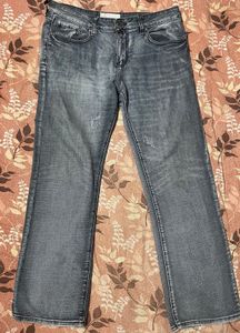 Grey denim jeans