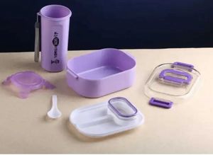 Purple Lunch Box Set with Bottle