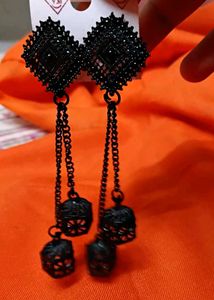 Black Dangle Earrings