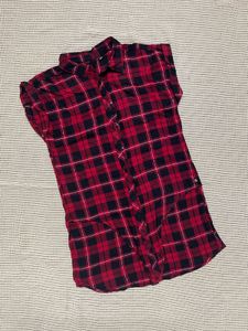 Red Plaid Flannel Shirt