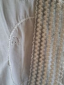 Silver Gray Party Wear Top Vintage Style