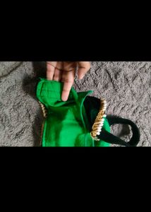 sale Green Velvet Blouse