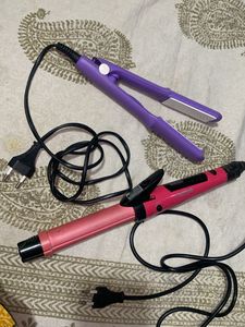 Hair Straightener & Curling Iron Set