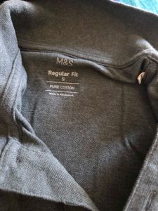 M&amp;S Men&#39;s Grey Polo Shirt