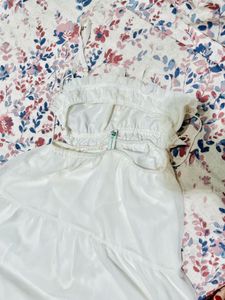 White Sundress with Cutout Detail