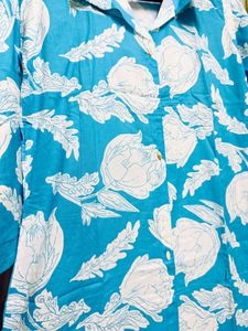 Stylish Blue Printed Kurta