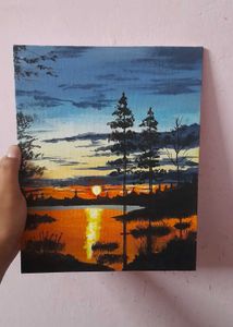 Sunset Landscape Painting