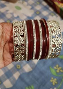 Maroon Colour Bridal Chuda