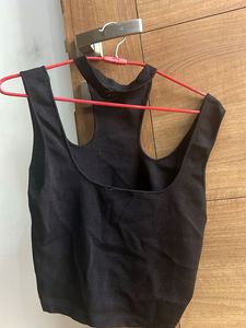 Black Cutout Tank Top