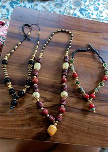3 Necklace Set With Earrings