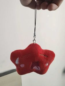 Sad Star Plush Keychain