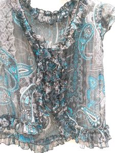 Georgette Y2k Top.