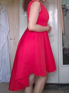 Red Fit &amp; Flare Dress