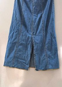 Long Denim Skirt