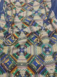 Elegant Navy Blue Printed Kurti