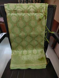 Elegant Green Banarasi Saree