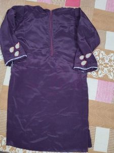 Elegant Purple Kurta Set