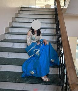 Elegant Blue Embroidered Lehenga Set - Perfect for