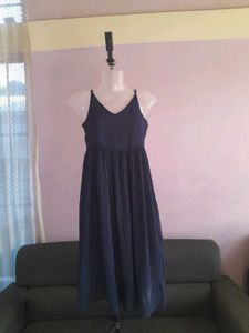 Navy Blue Midi Dress