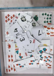 Puzzle set for maths learning