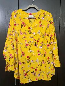 Floral Yellow Top