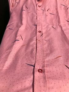 Printed Lite Pink Shirt Like New