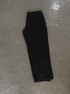 Striped Mid Waist Pants
