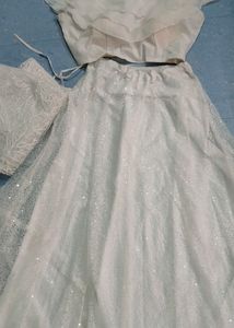 Lehenga(Blouse,Top, Dupatta)