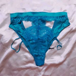 Teal Lace Thong panty