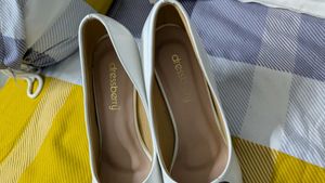 white stilletos