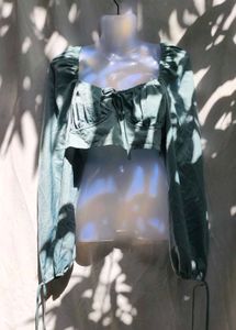 591210. Chic Blue Crop Top