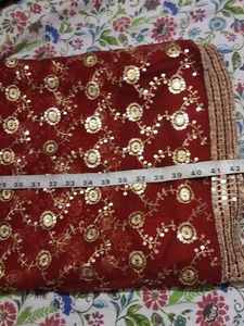 Red Party Wear Saree