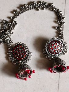 silver ear cuff earring