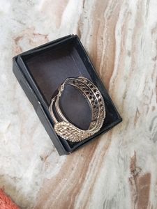 Queen Silver Plated Stone Bracelet