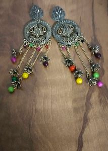 Boho Beaded Drop Earrings