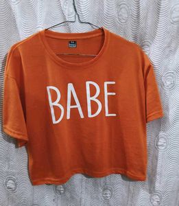 🍊Orange Crop T Shirt For Women