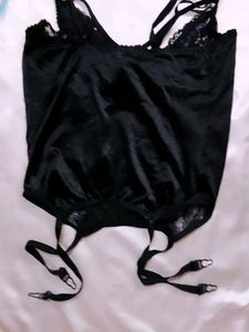 Black Lace Cami Slip