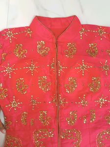 ❗Price Drop❗Gown With Pants N Banarsi Dupatta