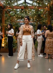 🎯 RIVIERA CHIC! 🇮🇳 ICONIC Textured Culottes